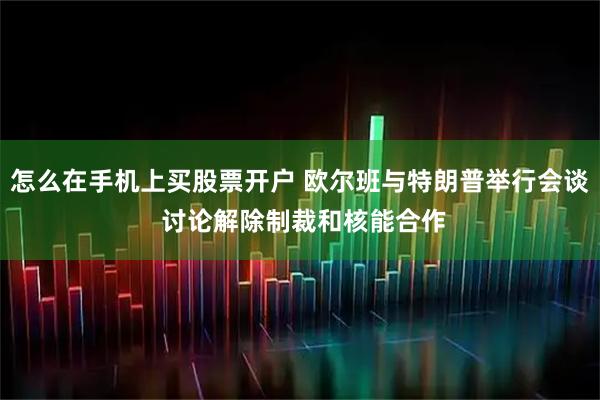 怎么在手机上买股票开户 欧尔班与特朗普举行会谈 讨论解除制裁和核能合作